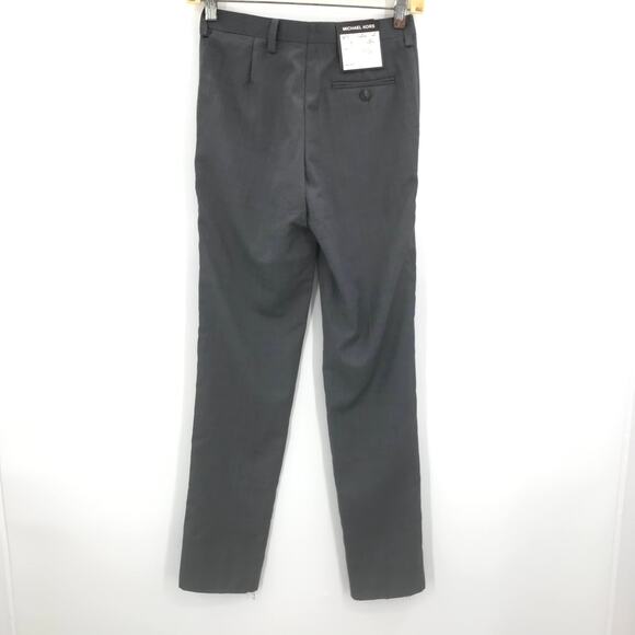 Michael Kors Gray Straight Leg Dress Pant Mid Rise Button Fly & Zip Size 10 - Picture 4 of 5